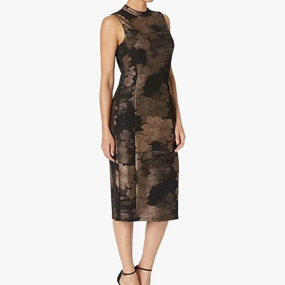 Nine West | Dresses | Mock Turtleneck Sleeveless Sheath Dress | Poshmark